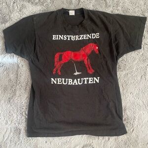 Vintage Black Einstürzende Neubauten T-Shirt Goth Industrial